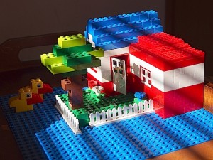 レゴで家をつくった