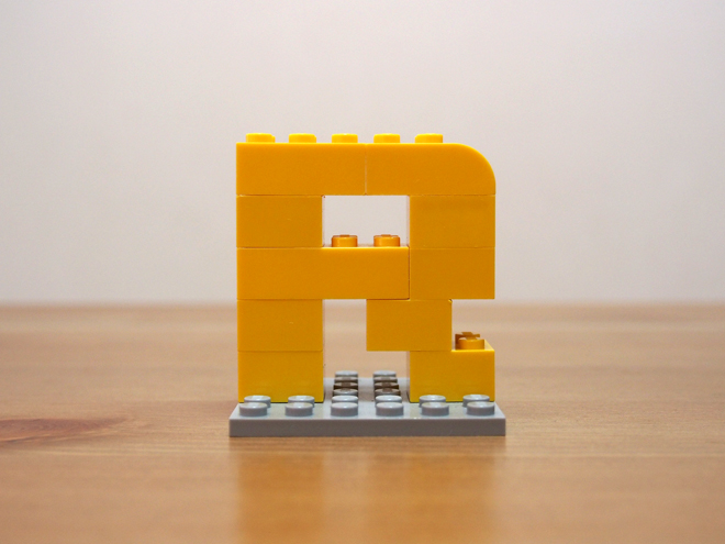 レゴ、アルファベット、R