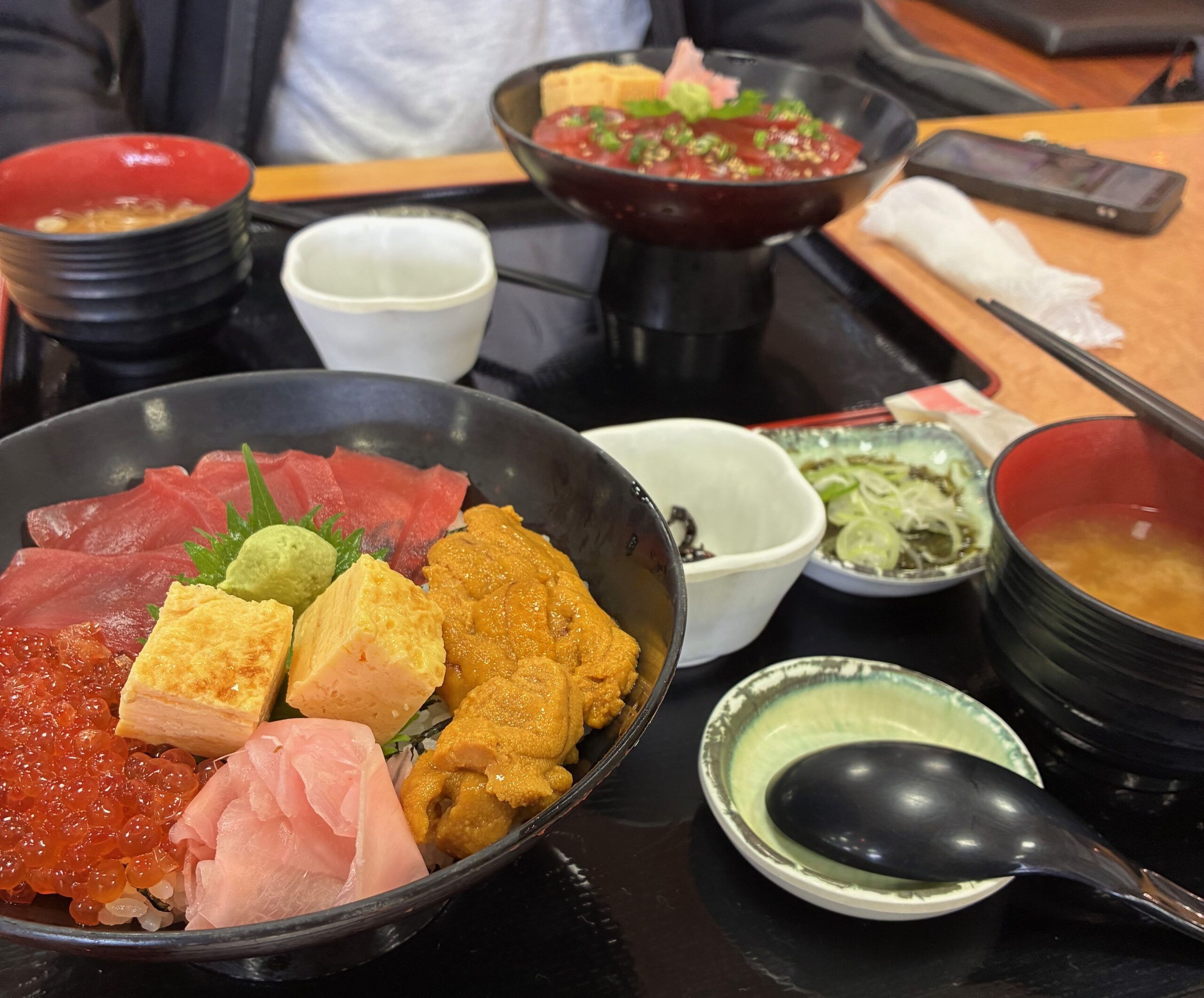 三味丼セットメニュー